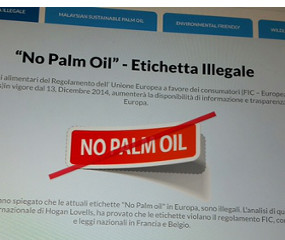 EXPO 2015. Il Padiglione della Malesia fa propaganda scorretta sull’olio di palma. Great Italian Food Trade e Il Fatto Alimentare scrivono al Commissario di Expo, Giuseppe Sala: via quel cartello.